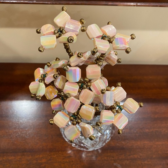 10 stems of unique Handmade Beaded light pink color Artificial flowers - Picture 2 of 5